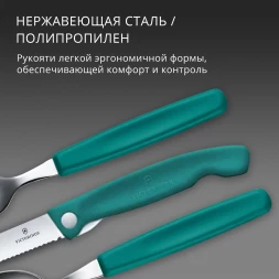Набор столовых приборов Victorinox Swiss Classic 6.7194.3FC1 набор из 3предм. зеленый
