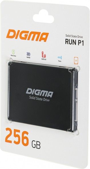 Накопитель SSD Digma SATA-III 256GB DGSR2256GP13T Run P1 2.5&amp;quot;