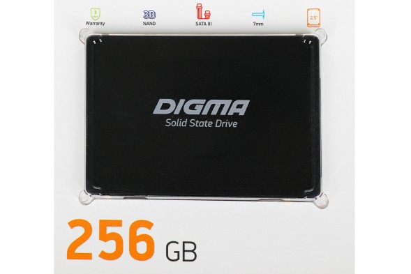 Накопитель SSD Digma SATA-III 256GB DGSR2256GP13T Run P1 2.5&amp;quot;
