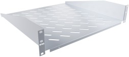 Полка стационарная NTSS NTSS-FF-450 1U нагр.:20кг. 19&amp;quot; 450мм серый (упак.:1шт)