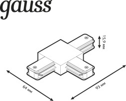 Соединитель Gauss TR110 белый