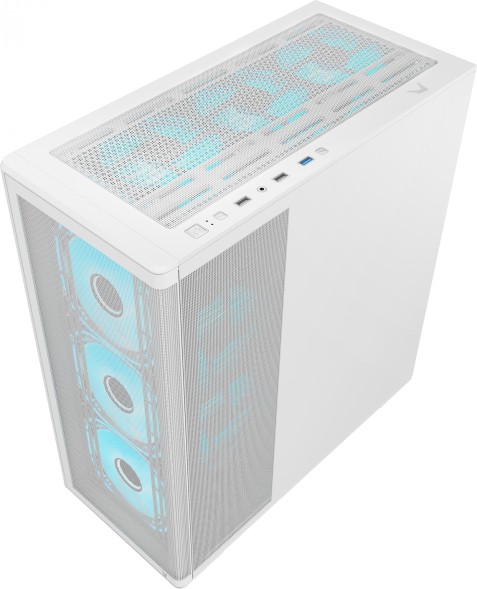 Корпус Formula Air Power G5 Plus белый без БП ATX 2xUSB2.0 audio bott PSU