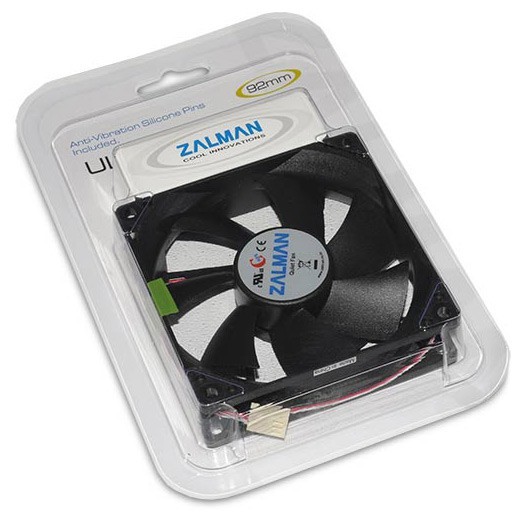 Вентилятор Zalman ZM-F2 Plus (SF) 90x90mm черный 3-pin 20-23dB 77gr Ret