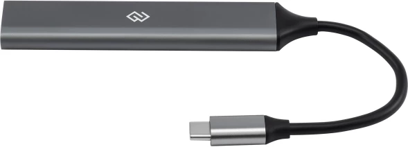 Разветвитель USB-C Digma DHUB-5USB-AC-3.0 5порт. серебристый