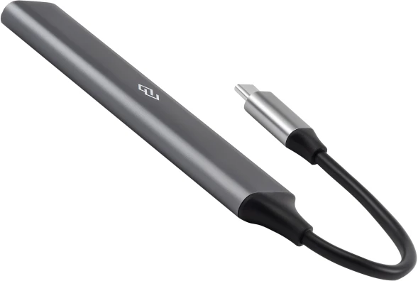 Разветвитель USB-C Digma DHUB-5USB-AC-3.0 5порт. серебристый