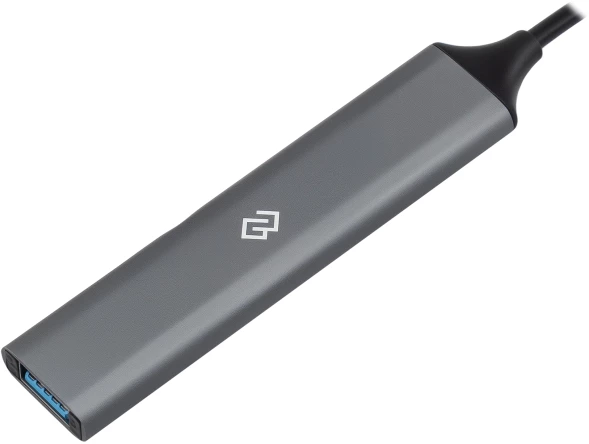 Разветвитель USB-C Digma DHUB-5USB-AC-3.0 5порт. серебристый