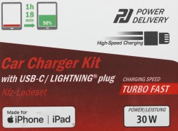 Комплект зар./устр. Hama H-183317 3A (PD) USB Type-C для Apple белый (00183317)