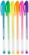 Набор ручек гелев. Silwerhof Create Neon d=1мм блистер (6шт) 6цв.