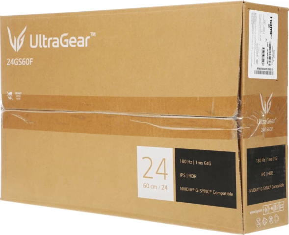 Монитор LG 23.8&amp;quot; UltraGear 24GS60F-B черный IPS LED 16:9 HDMI матовая 300cd 178гр/178гр 1920x1080 180Hz G-Sync FreeSync DP FHD 4кг