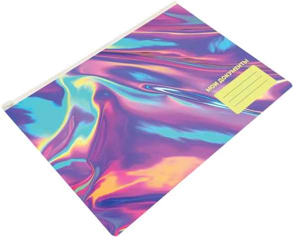 Папка на молнии ZIP Silwerhof OIL A5+ ПВХ 0.25мм