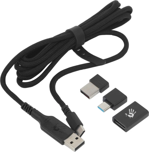 Мышь A4Tech Bloody R72 Pro черный оптическая 26000dpi беспров. USB-C 7but