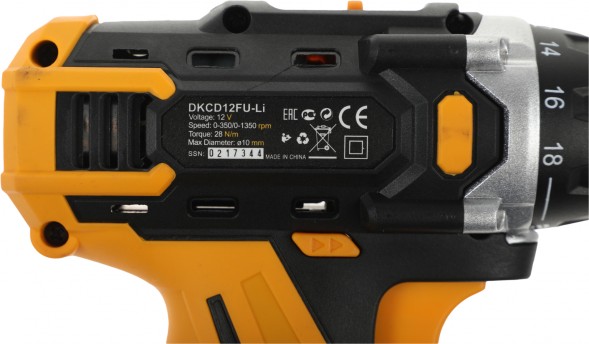 Дрель-шуруповерт Deko DKCD12FU-Li SET3 аккум. патрон:быстрозажимной (кейс в комплекте) (063-4173)