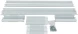 Стойка двухрамная NTSS NTSS-2POR24U/600-1000 24U 538ммx1000мм 730кг серый