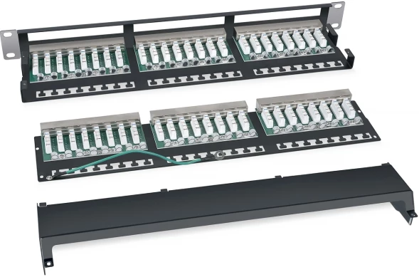 Патч-панель Cabeus PLHD-48-CAT.5E-SH-DUAL IDC-1U 19&amp;quot; 1U 48xRJ45 кат.5E FTP