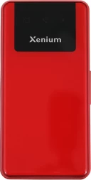 Мобильный телефон XENIUM X600 красный раскладной 2Sim 2.8&amp;quot; 240x320 Nucleus 0.3Mpix GSM900/1800 MP3 FM microSD max32Gb