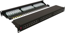 Патч-панель Sysmatrix PP 1901U.S245ES.N 19&amp;quot; 1U 24xRJ45 кат.5E FTP