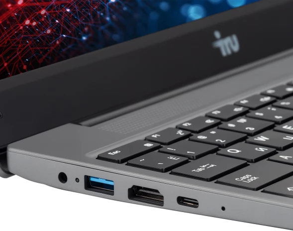 Ноутбук IRU Tactio 14RLH Ryzen 5 7430U 16Gb SSD256Gb AMD Radeon Graphics 14&amp;quot; IPS FHD (1920x1080) FreeDOS grey WiFi BT Cam 4000mAh (2084804)