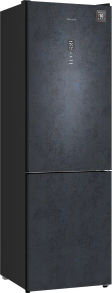 Холодильник Weissgauff WRK 2000 Total NoFrost Inverter Rock Glass 2-хкамерн. графит инвертер