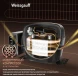 Холодильник Weissgauff WRK 2000 Total NoFrost Inverter Rock Glass 2-хкамерн. графит инвертер