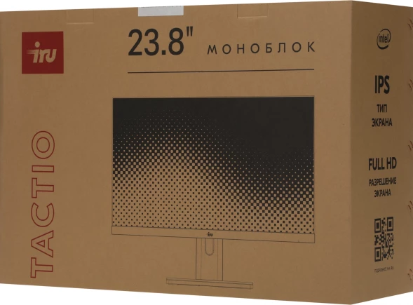 Моноблок IRU Tactio 23.8&amp;quot; Full HD i5 12450H (2) 32Gb SSD1Tb без ОС GbitEth WiFi BT 90W Cam черный 1920x1080