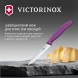 Нож кухонный Victorinox Swiss Classic (6.7705.C1) стальной универсальный для чистки овощей и фруктов лезв.100мм прямая заточка пурпурный