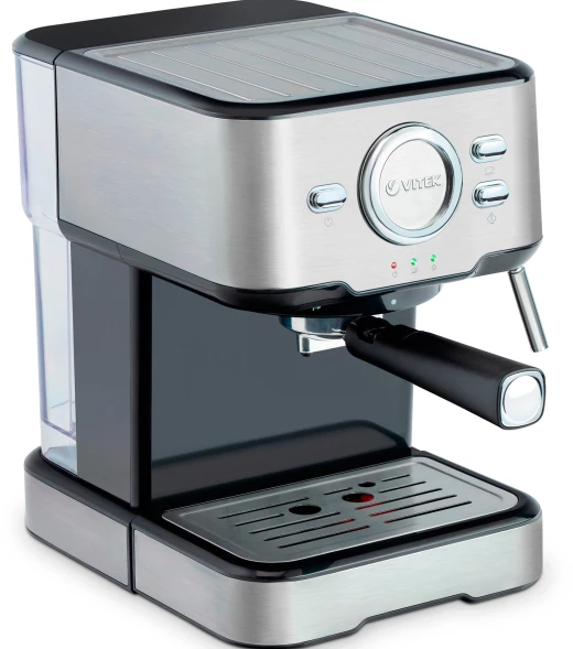Кофеварка рожковая Vitek VT-1520 850Вт серебристый