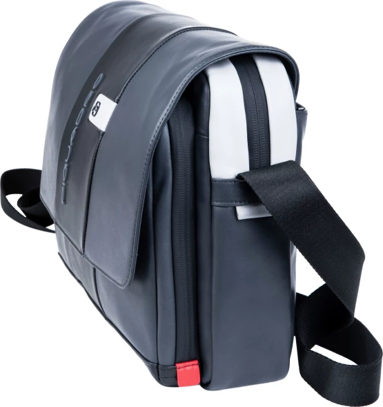 Сумка-мессенджер Piquadro Urban CA6802UB00/GRN с отделением для ноутбука 14&amp;quot; серая/черная натур.кожа