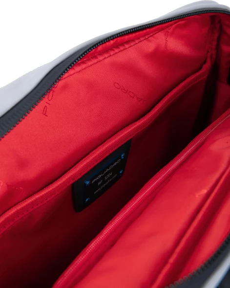 Сумка-мессенджер Piquadro Urban CA6802UB00/GRN с отделением для ноутбука 14&amp;quot; серая/черная натур.кожа