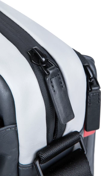 Сумка-мессенджер Piquadro Urban CA6802UB00/GRN с отделением для ноутбука 14&amp;quot; серая/черная натур.кожа