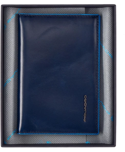 Обложка для паспорта Piquadro Blue Square PP5255B2/BLU2 синий натур.кожа