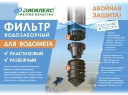 Насос скважинный Джилекс Водомет 55/35 460Вт 3300л/час (в компл.:Фирменный обратный клапан) (5535)