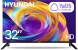Телевизор LED Hyundai 32&amp;quot; H-LED32BS5012 YaOS Frameless черный HD 60Hz DVB-T DVB-T2 DVB-C DVB-S DVB-S2 USB WiFi Smart TV