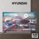 Телевизор LED Hyundai 32&amp;quot; H-LED32BS5012 YaOS Frameless черный HD 60Hz DVB-T DVB-T2 DVB-C DVB-S DVB-S2 USB WiFi Smart TV