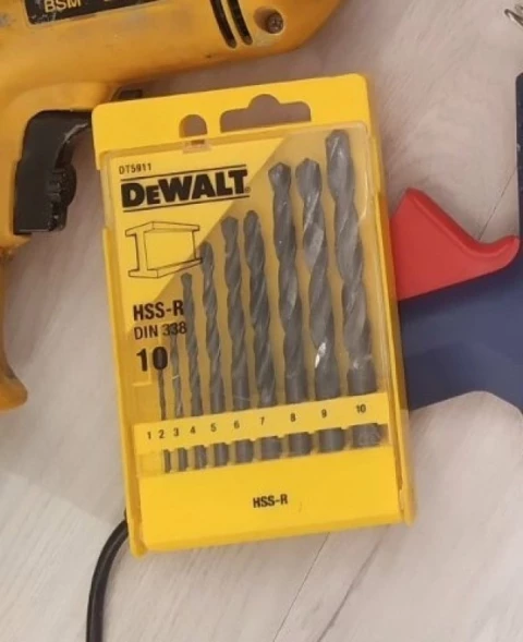 Набор сверл DeWalt DT5911-QZ по металлу (10пред.) для шуруповертов/дрелей