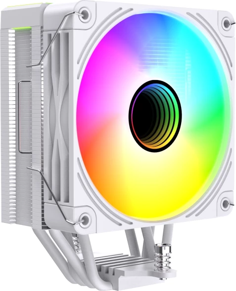 Устройство охлаждения(кулер) Bloody BD-AC205-ARGB1 ARGB Soc-AM5/AM4/1151/1200/2066/1700 белый 4-pin 14-26dB Al+Cu LCD 205W 513gr Ret (BD-AC205-ARGB1-WH)