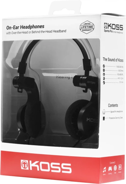 Наушники накладные Koss Sporta Pro 1.2м черный проводные оголовье (17101034)