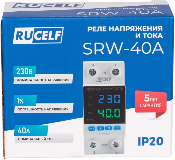 Стабилизатор напряжения Rucelf SRW-40A однофазный белый