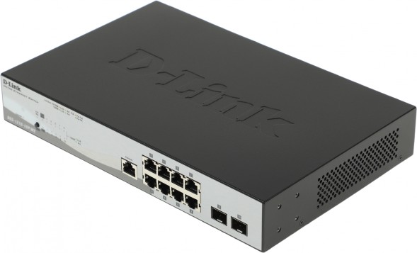 Коммутатор D-Link DGS-1210-10P/ME/A1A 8x1Гбит/с 2SFP 8PoE управляемый