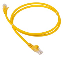 Патч-корд Lanmaster LAN-PC45/U5E-1.0-YL UTP RJ-45 вил.-вилка RJ-45 кат.5E 1м желтый LSZH