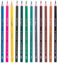 Карандаши цв. Deli EC00320 ColoRun трехгран. тополь 24цв. коробка/европод. (24шт)