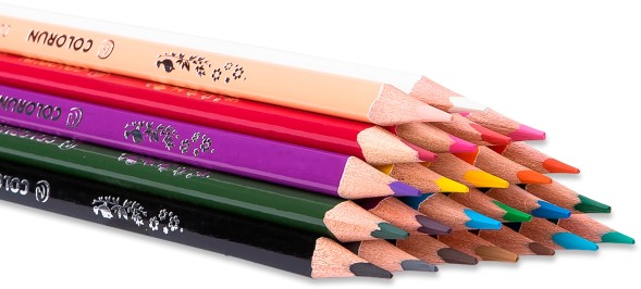 Карандаши цв. Deli EC00320 ColoRun трехгран. тополь 24цв. коробка/европод. (24шт)