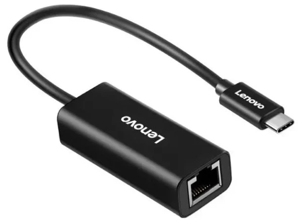 Адаптер Lenovo ThinkPad LX0804 черный USB-C to Ethernet Adapter