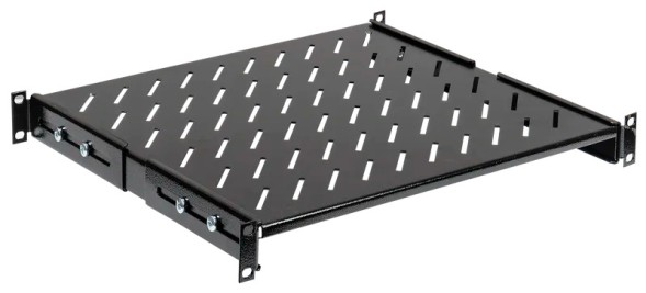 Полка стационарная ITK FS05-800PI-R 1U нагр.:100кг. 19&amp;quot; 800мм черный (упак.:1шт)