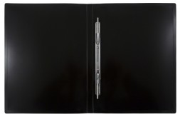 Папка метал.пруж.скоросш. Бюрократ DeLuxe DL07PBBERRY A4 пластик 0.7мм кор.27мм черничный