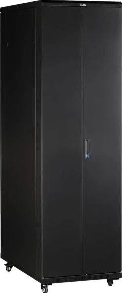 Шкаф серверный Lanmaster (TWT-CBB-32U-6X6-G1) напольный 32U 600x600мм пер.дв.стекл металл 2 бок.пан. 800кг черный 526мм 64.5кг 1610мм IP20 металл