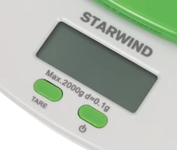 Весы кухонные электронные Starwind SSK2155 макс.вес:2кг зеленый