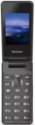 Мобильный телефон XENIUM X600 темно-серый раскладной 2Sim 2.8&amp;quot; 240x320 Nucleus 0.3Mpix GSM900/1800 MP3 FM microSD max32Gb