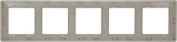 Рамка Legrand Valena Life 754045 накладная 5x горизонтальный монтаж поликарбонат слоновая кость