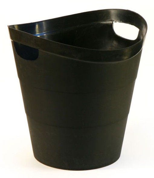 Корзина для бумаг Buro круглая 14л. пластик черный