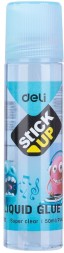 Клей жидкий Deli EA21200 50мл корп.ассорти прозрачный дисплей картонный Stick UP